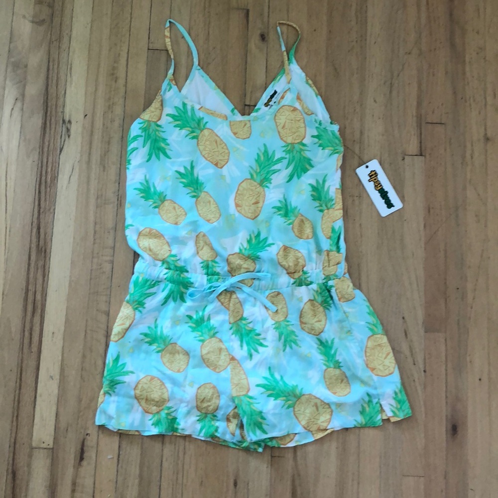 BRAND NEW Tipsy Elves pastel blue pineapple jumper